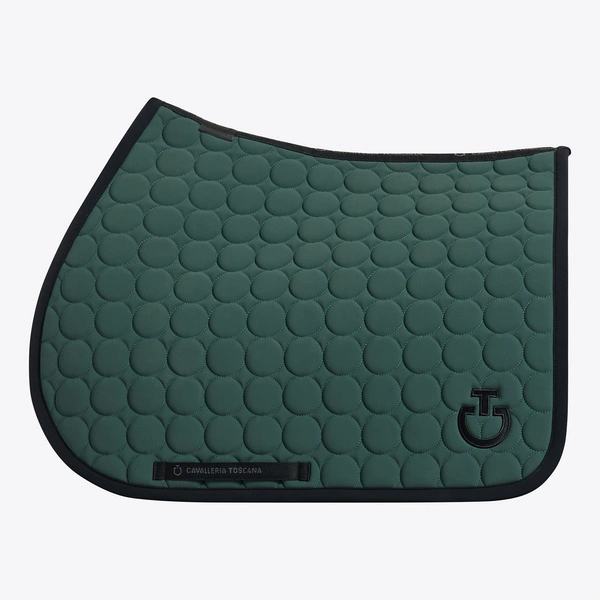 Czaprak Circle Quilted Jumping Saddle Pad - ciemna zieleń