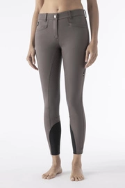 Damskie bryczesy Equiline Cedar z pełnym lejem - marsh