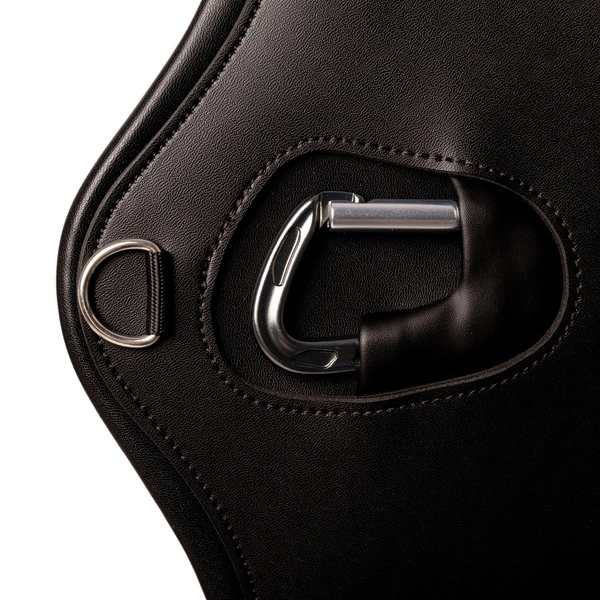 Kentucky anatomiczny popręg Anatomic Stud Girth z fartuchem - czarny