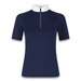 Damska koszula konkursowa z krótkim rękawem Kentucky Classic with Glitter Zipper - granatowa