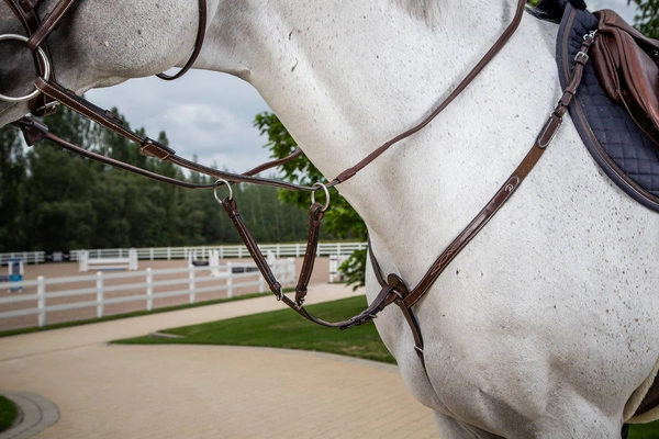 Skórzany wytok Dy'on US Jumping - czarny