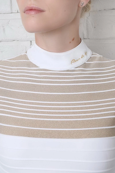 Koszula konkursowa Fleur de Lys Equestrian Scilla - biel / beż