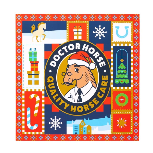 Kalendarz adwentowy Mikołaj Doctor Horse - czerwony