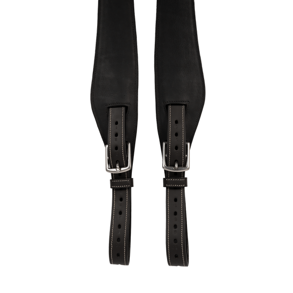 Puśliska Dy'on Leather Stirrup Straps Mono - czarne