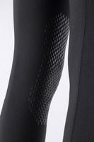 Damskie bryczesy Equiline Ash z kolanowym lejem X-Grip - czarne