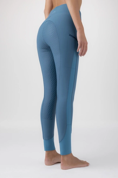 Legginsy z wysokim stanem Equiline Erefh - szmaragdowe