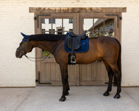 Kentucky czaprak Velvet Mini Pearls - granatowy