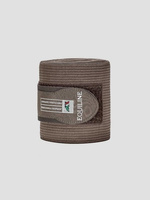 Bandaże treningowe elastyczno-polarowe Equiline - cappuccino