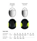 Kask KEP Smart NOVA Textile Star Silver - granatowy z granatowymi paskami
