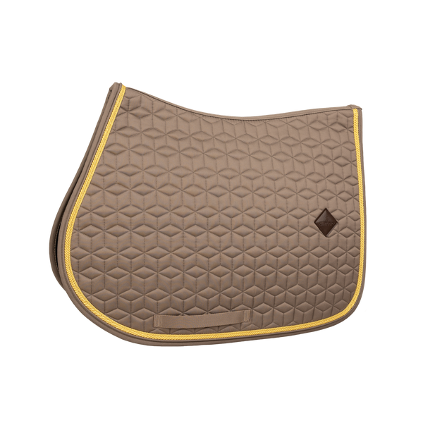 Kentucky czaprak Classic Custom - beżowy z żółtym sznureczkiem