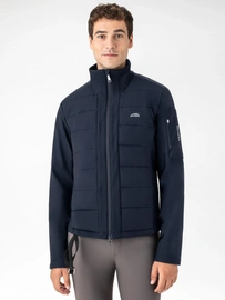 Męski softshell do kamizelki Equiline Airbag - granatowy