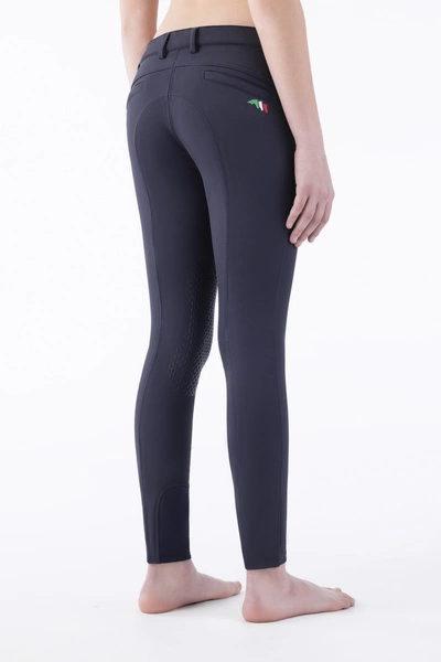 Dziewczęce bryczesy Equiline Jinak - granatowe