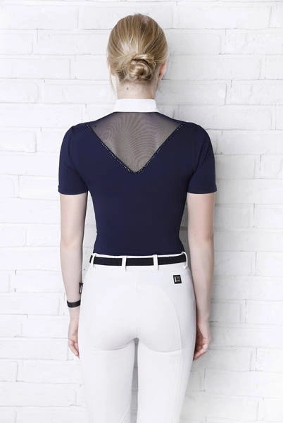 Koszula konkursowa Fleur de Lys Poppy Short - granatowa