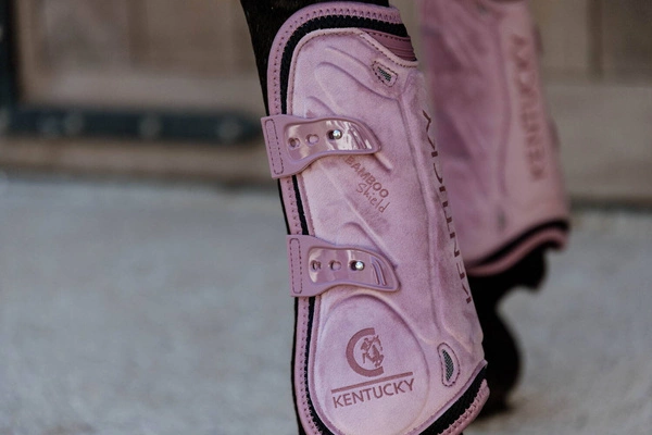 Kentucky Ochraniacze Bamboo Tendon Elastic Velvet na przednie nogi - różowe