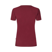 Damska koszulka treningowa Kingsland Classic Ladies Logo T-shirt - bordowa